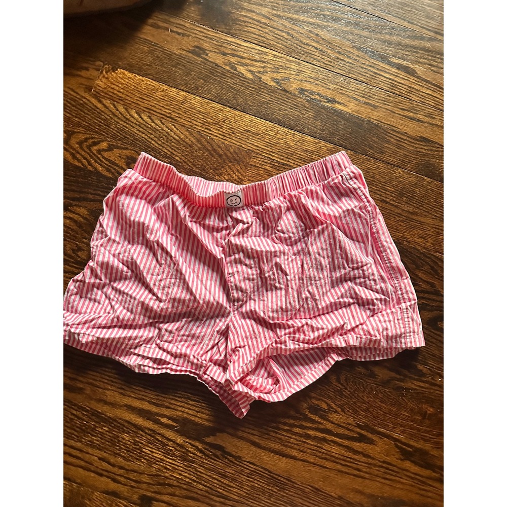Gilly Hicks Boxer Shorts Women Medium Pink Blue Rainbow Stripe 3-Pack Bundle - Picture 3 of 5